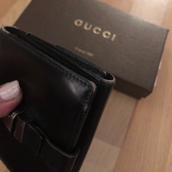 Authentic GUCCI unisex Jackie O leather wallet - Picture 7 of 11